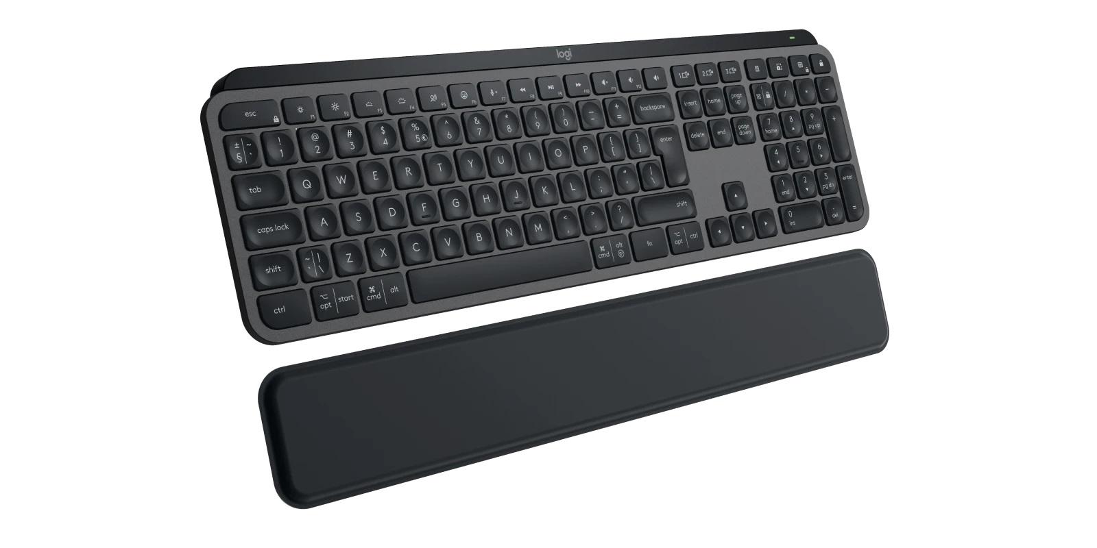 Kлавиатура Logitech MX Keys S, Bluetooth, Illuminated, Подложка за китка, Черна-3