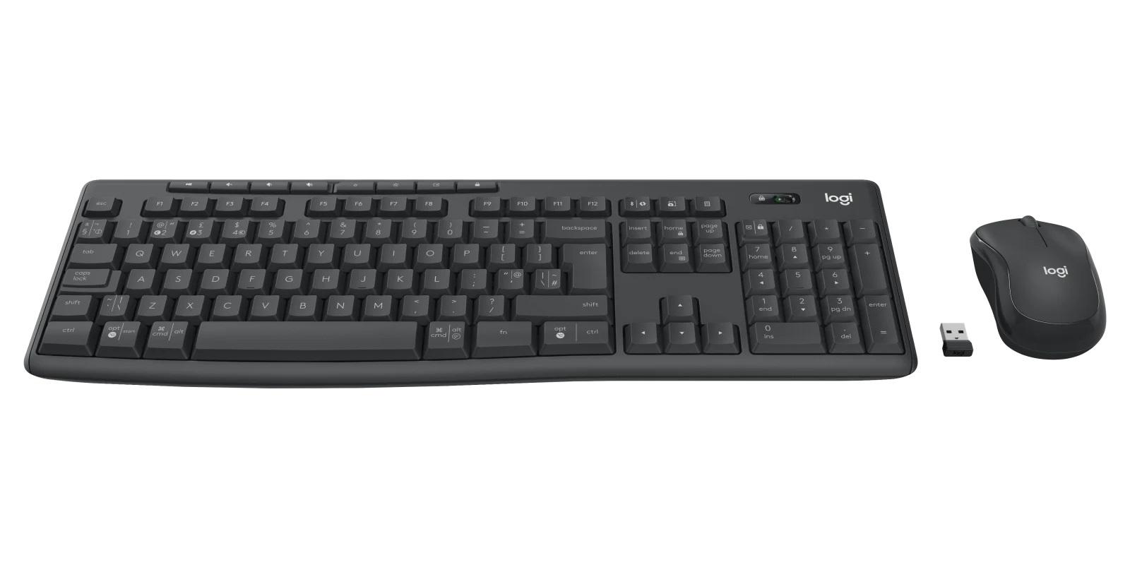 Kомплект безжични клавиатура с мишка Logitech MK370, Bluetooth, Черен-2