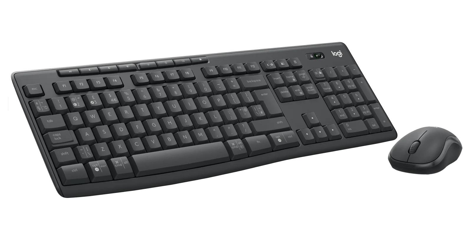 Kомплект безжични клавиатура с мишка Logitech MK370, Bluetooth, Черен-3