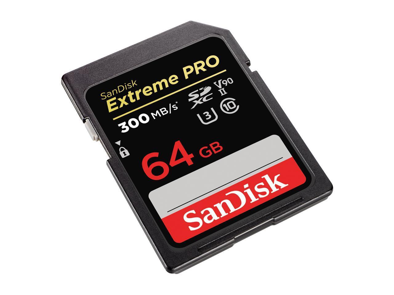 Карта памет SANDISK Extreme PRO SDXC, 64GB, UHS-II, До 300 MB/s-2