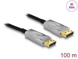 Оптичен кабел Delock, Активен, DisplayPort 1.4 8K, 100 m-2