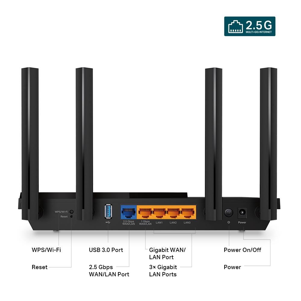 Безжичен рутер TP-Link Archer AX55 Pro, AX3000, Wi-Fi 6, Multi Gigabit-3