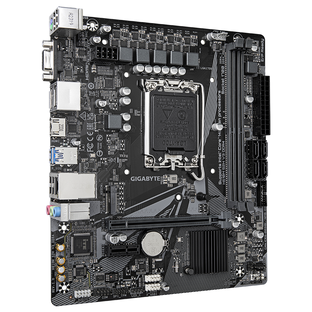 Дънна платка GIGABYTE H610M-S2H V3 DDR4, socket 1700, Micro ATX-2