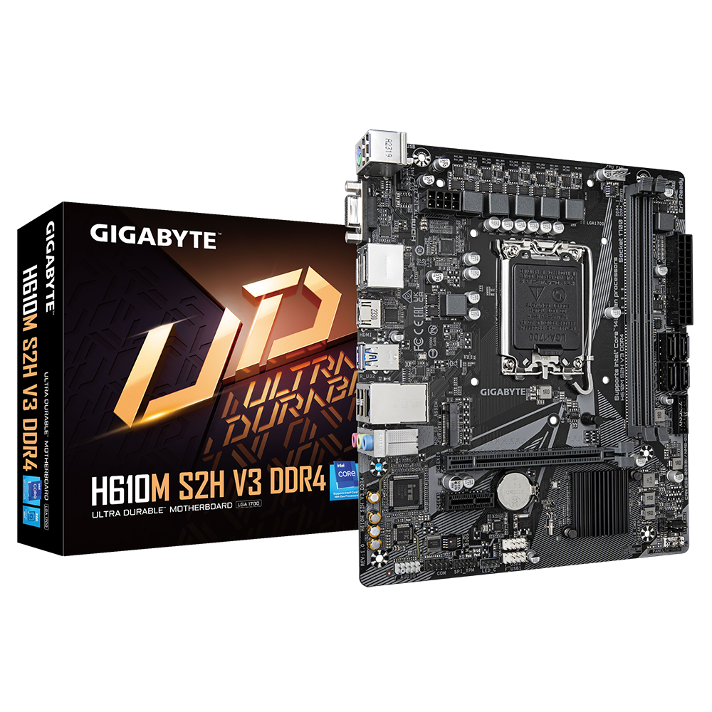 Дънна платка GIGABYTE H610M-S2H V3 DDR4, socket 1700, Micro ATX-4