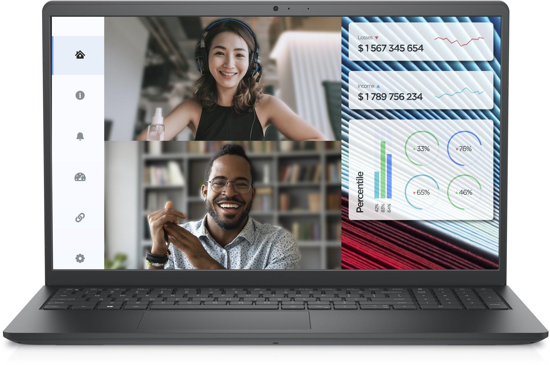 Лаптоп Dell Vostro 3520, Intel i3-1215U, 15.6&quot; FHD 120Hz, 8GB DDR4, 512GB PCIe NVMe SSD, KBD-3