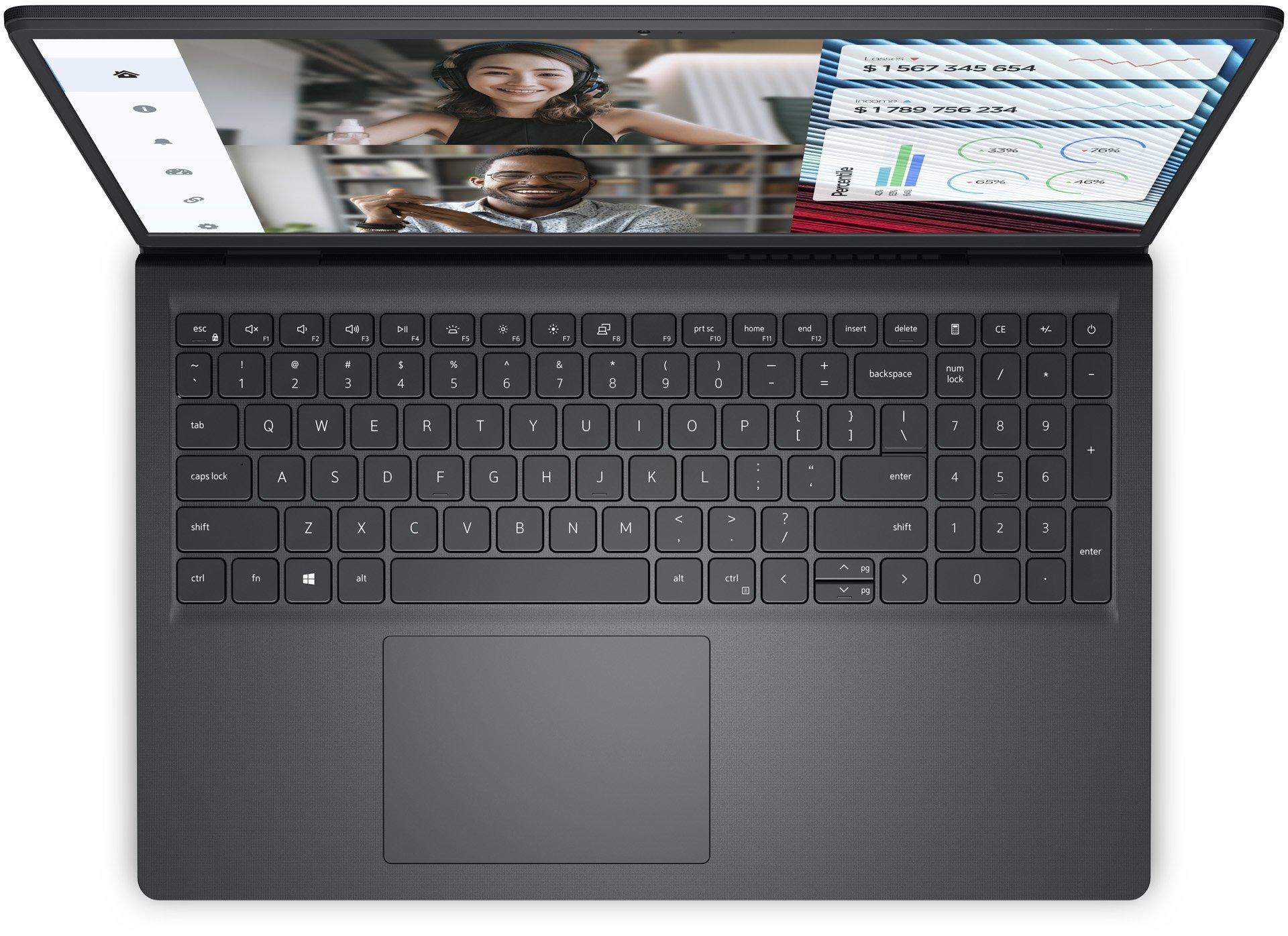 Лаптоп Dell Vostro 3520, Intel i3-1215U, 15.6&quot; FHD 120Hz, 8GB DDR4, 512GB PCIe NVMe SSD, KBD-4