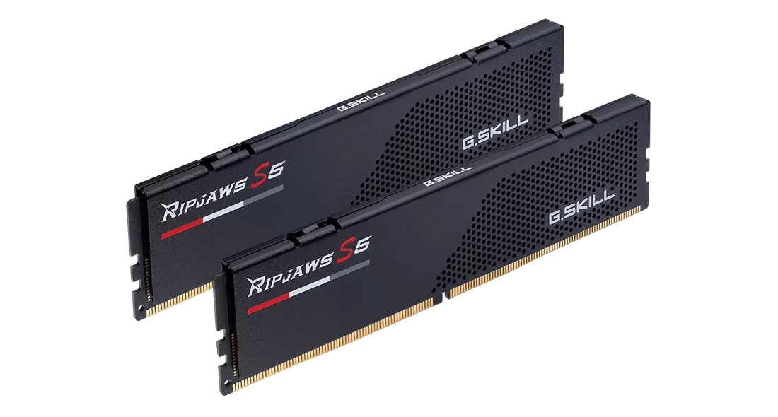 Памет G.SKILL Ripjaws S5 Black 64GB(2x32GB) DDR5 6000MHz CL30 F5-6000J3040G32GX2-RS5K, Intel XMP-2