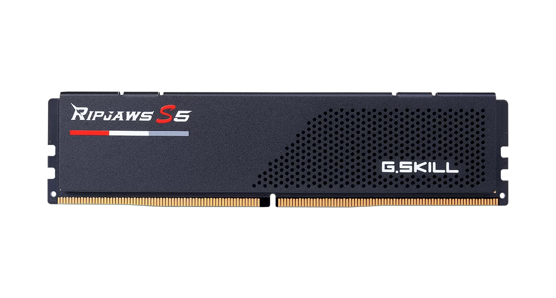 Памет G.SKILL Ripjaws S5 Black 64GB(2x32GB) DDR5 6000MHz CL30 F5-6000J3040G32GX2-RS5K, Intel XMP-3