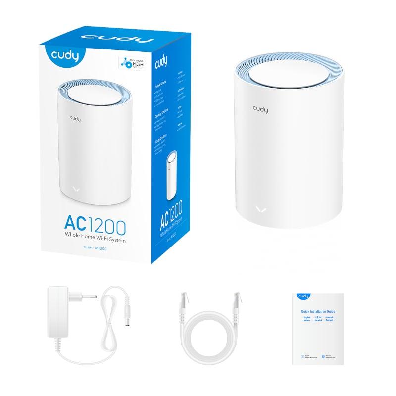 Безжична Mesh система Cudy M1200 2, AC1200 Dual Band, 2.4/5 GHz, 300 -  867 Mbps, 1 брой-4