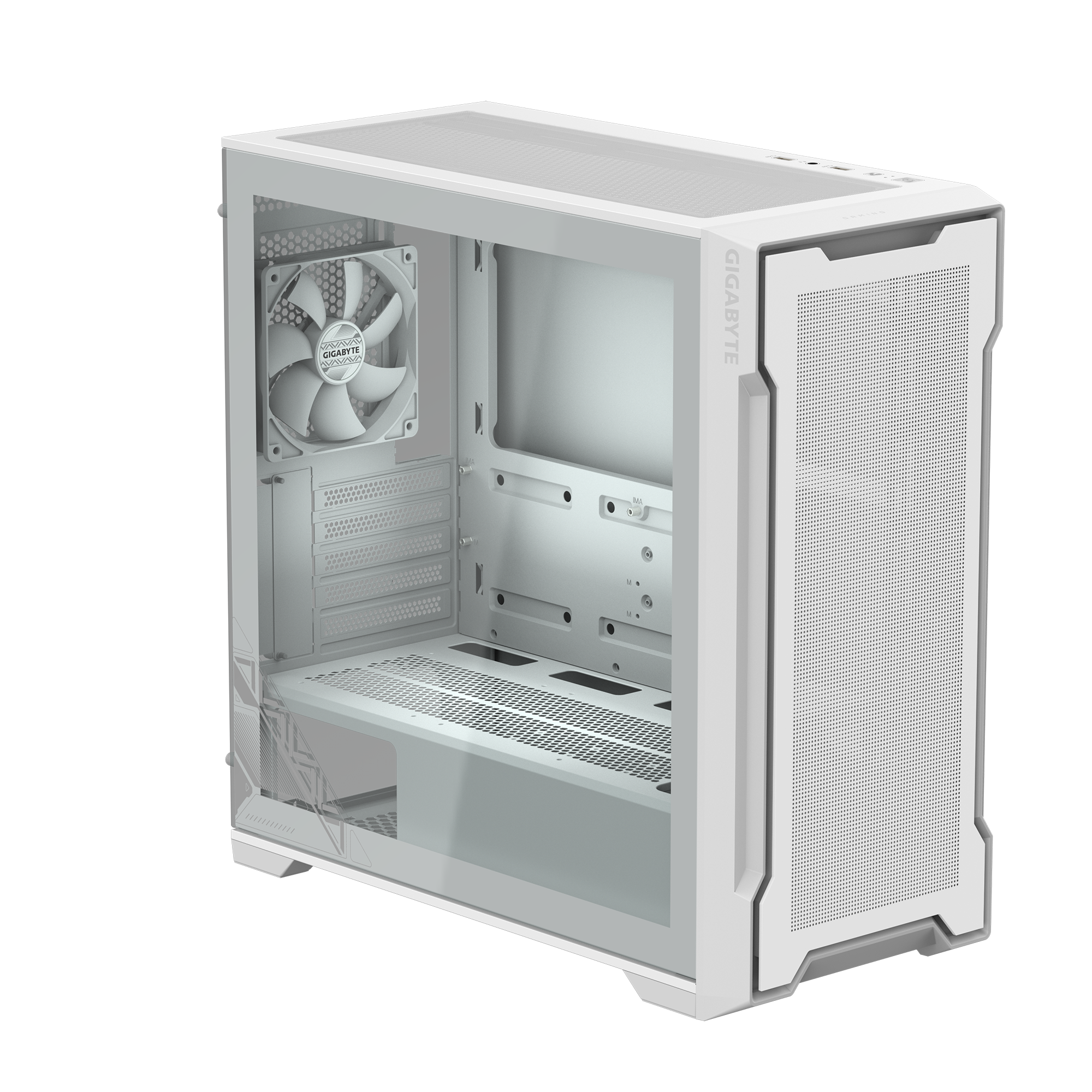 Кутия Gigabyte C102 Glass ICE, Mid-Tower-2