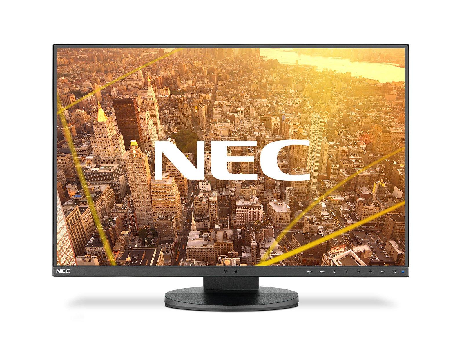 Монитор NEC MultiSync EA241F, IPS, 23.8&quot; inch, Wide, 1920x1080, DVI-I, DP, HDMI, VGA, USB, Черен