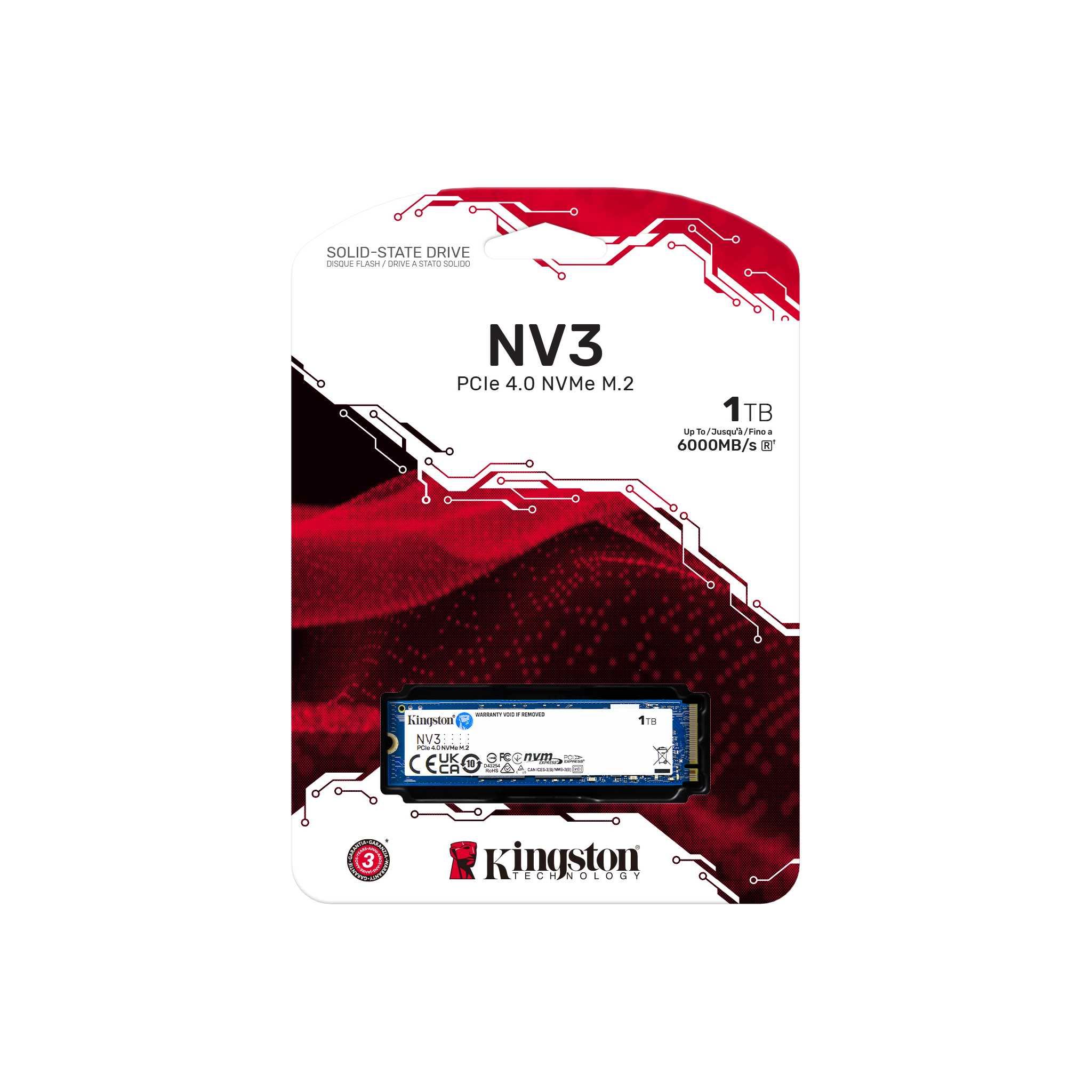 SSD KINGSTON NV3 M.2-2280 PCIe 4.0 NVMe 1000GB-3