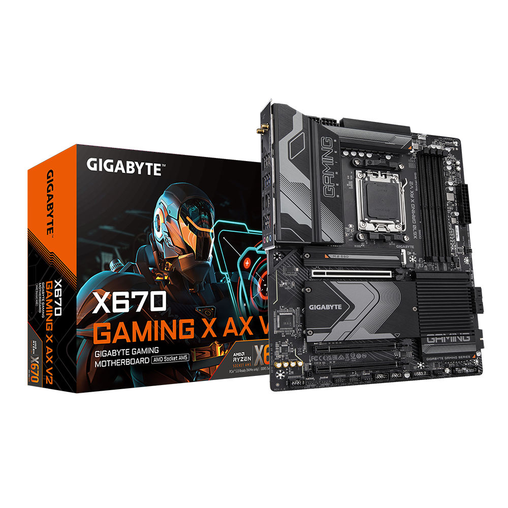 Дънна платка GIGABYTE X670 GAMING X AX V2, Socket AM5-4