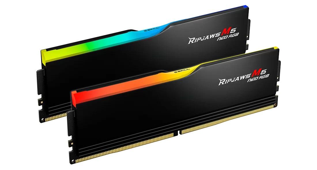 Памет G.SKILL Ripjaws M5 Neo RGB Black 32GB(2x16GB) DDR5-6000-2