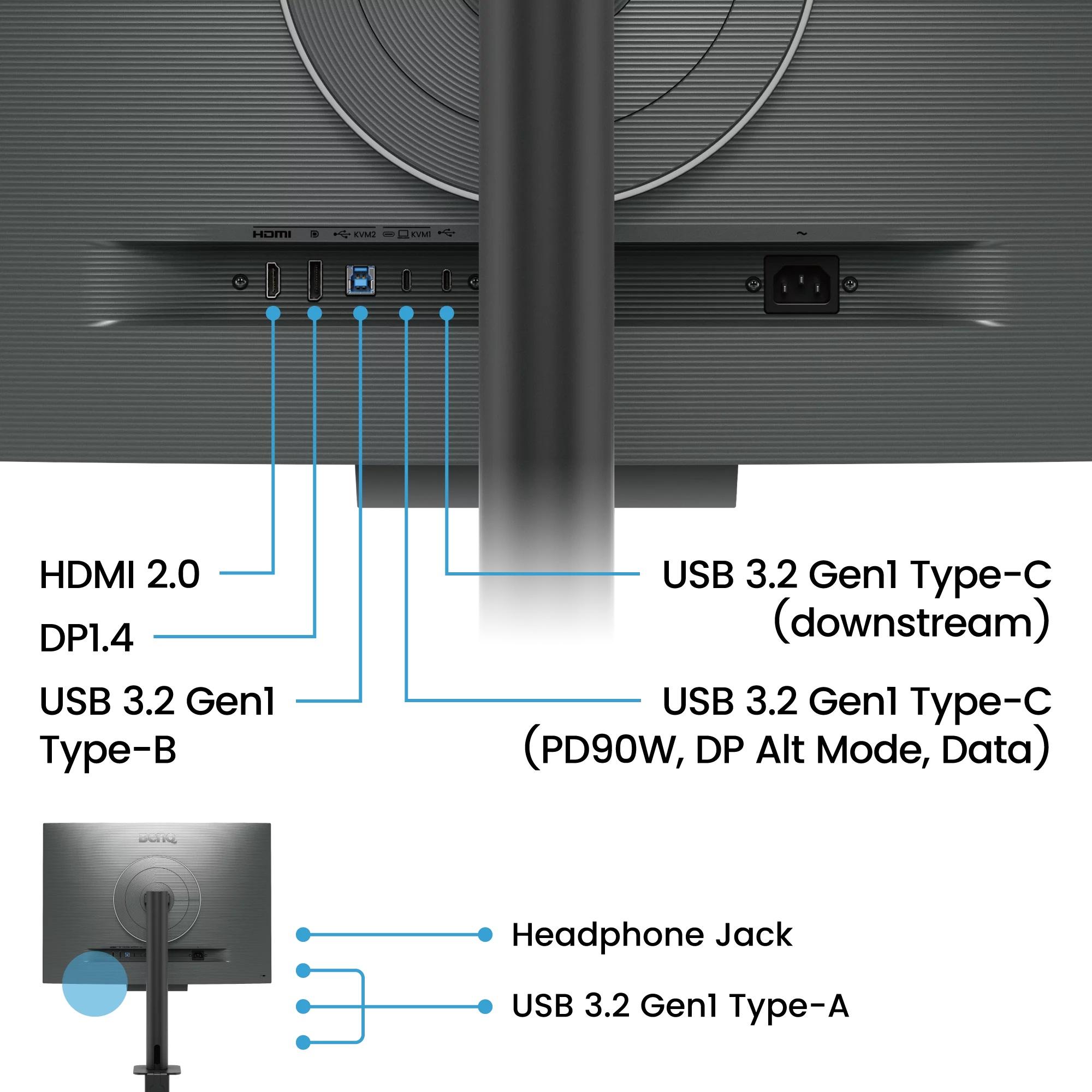 Монитор за програмиране BenQ RD280U, 28.2&quot;, Ergo Stand-4