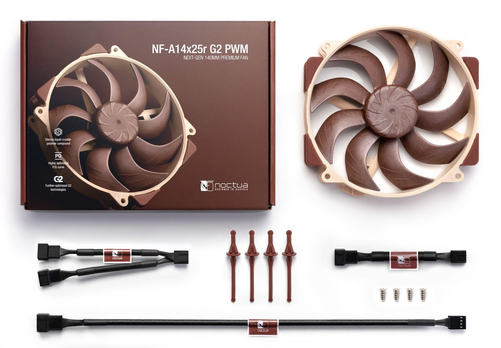 Вентилатор Noctua NF-A14x25r G2 PWM, 140mm-4