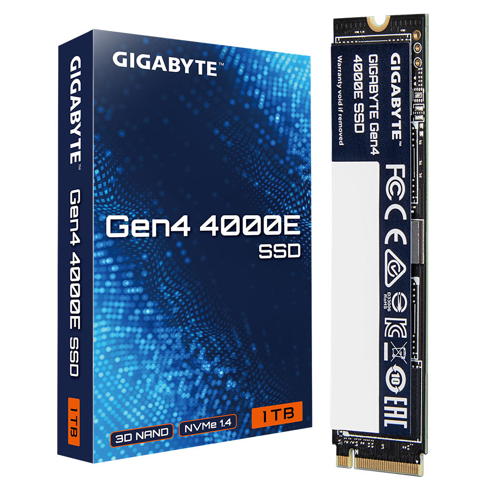 SSD Gigabyte 4000E 1TB, NVMe, PCIe 4.0 Gen4-4