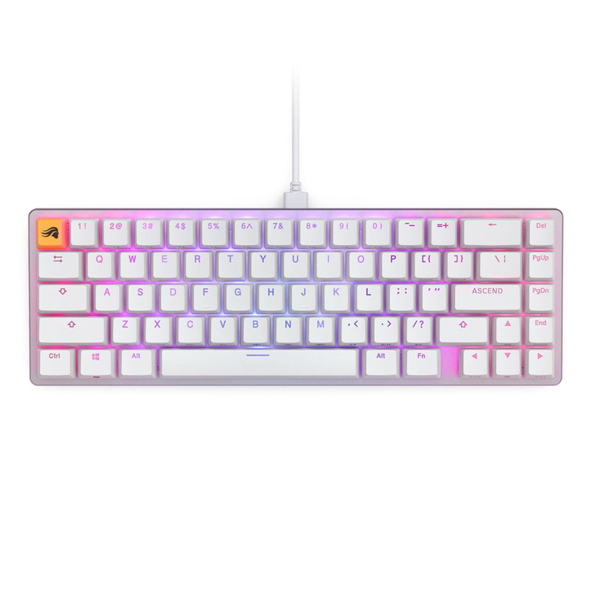 Геймърска механична клавиатура Glorious GMMK 2 White Compact- Fox Switches US-Layout