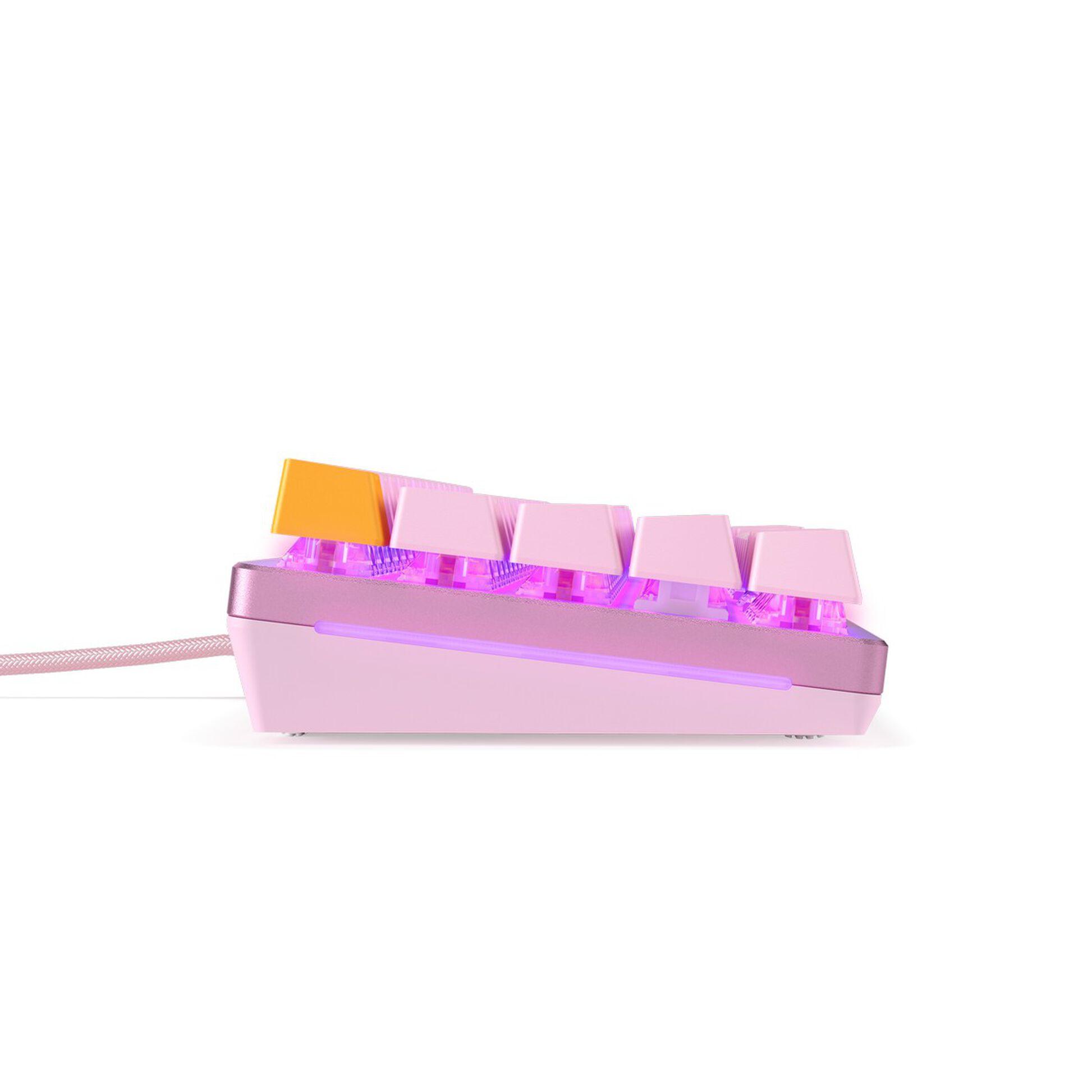 Геймърска механична клавиатура Glorious GMMK 2 Pink Compact- Fox Switches UK-Layout-3