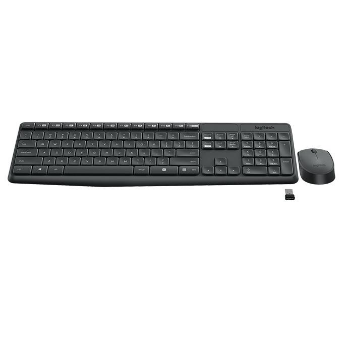 Kомплект безжични клавиатура с мишка Logitech MK235, Тъмносив-2