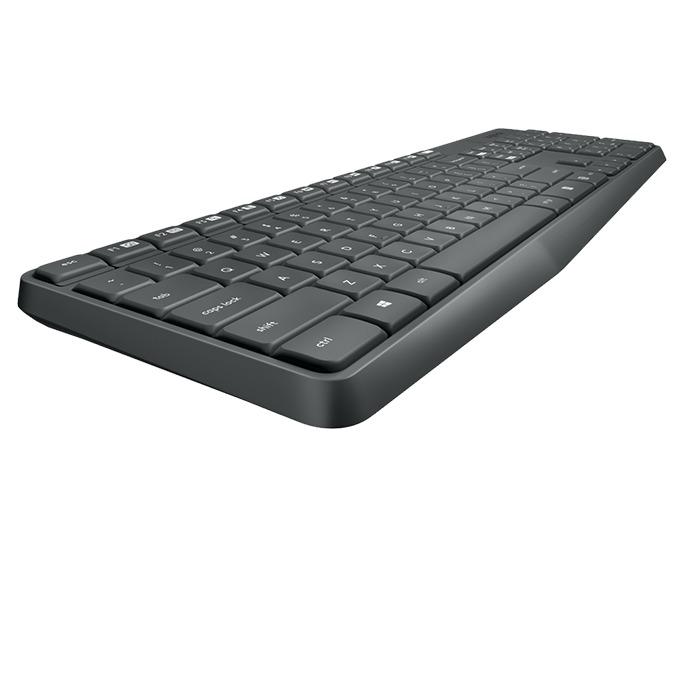 Kомплект безжични клавиатура с мишка Logitech MK235, Тъмносив-3