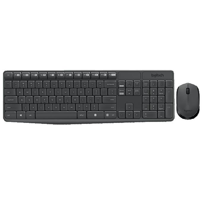 Kомплект безжични клавиатура с мишка Logitech MK235, Тъмносив-4