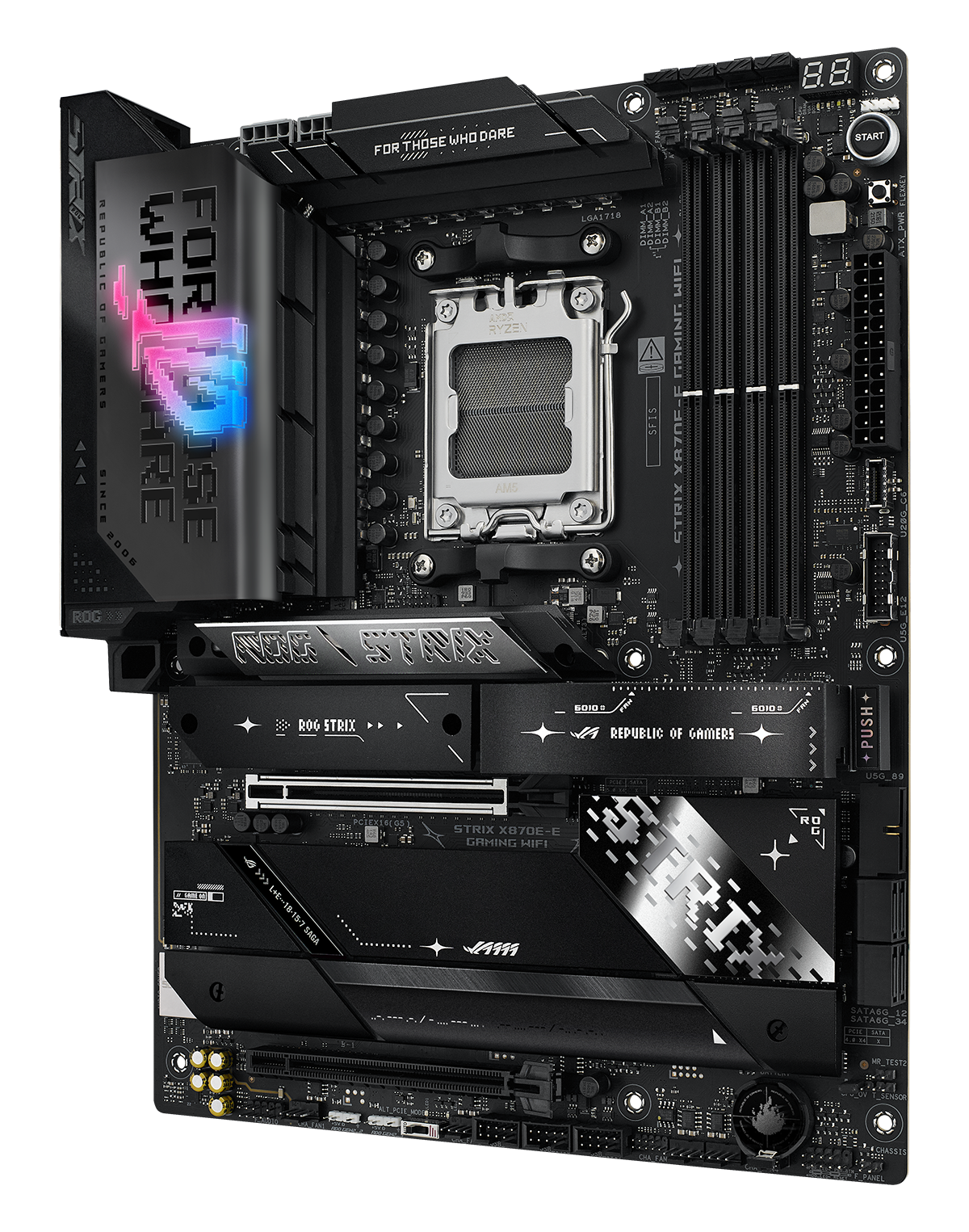 Дънна платка ASUS ROG STRIX X870E-E GAMING WIFI AM5 DDR5-3