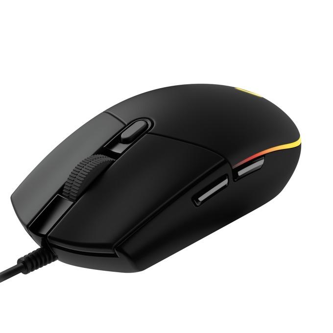 Геймърска мишка Logitech G203, Оптична (8000 dpi), USB, RGB, Черна-2