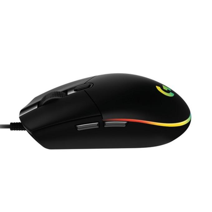 Геймърска мишка Logitech G203, Оптична (8000 dpi), USB, RGB, Черна-3