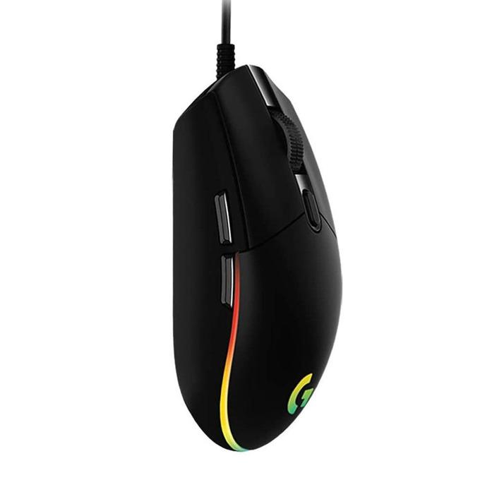 Геймърска мишка Logitech G203, Оптична (8000 dpi), USB, RGB, Черна-4