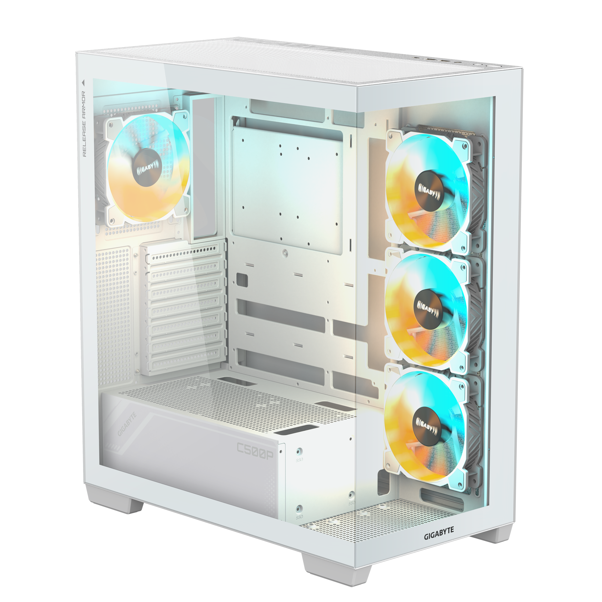 Кутия Gigabyte C500 PANORAMIC Stealth Ice - Mid-Tower-2