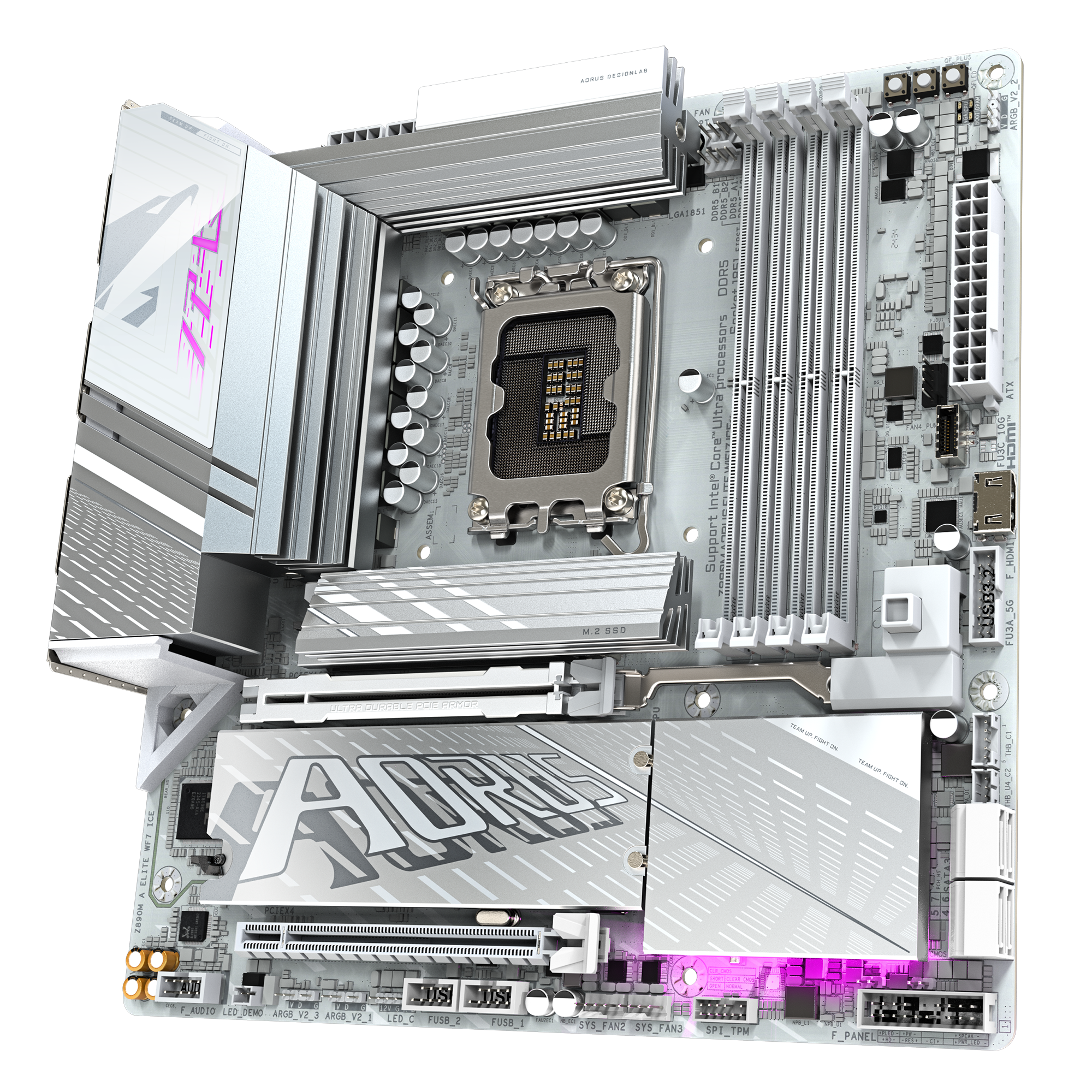 Дънна платка GIGABYTE Z890M AORUS ELITE WIFI 7 ICE, LGA 1851-4