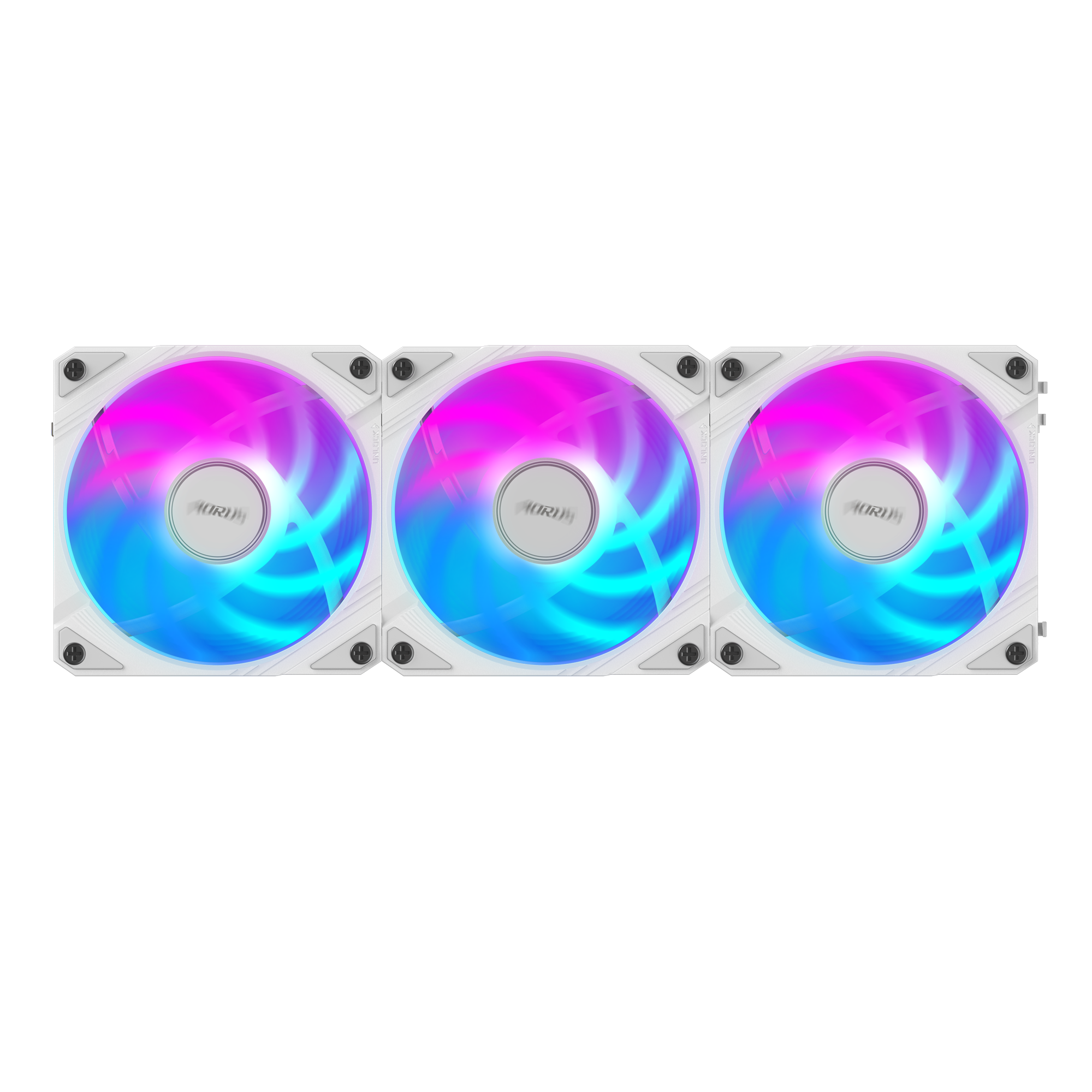 Комплект вентилатори GIGABYTE AORUS EZ CHAIN 120 ICE 3-Pack ARGB-4