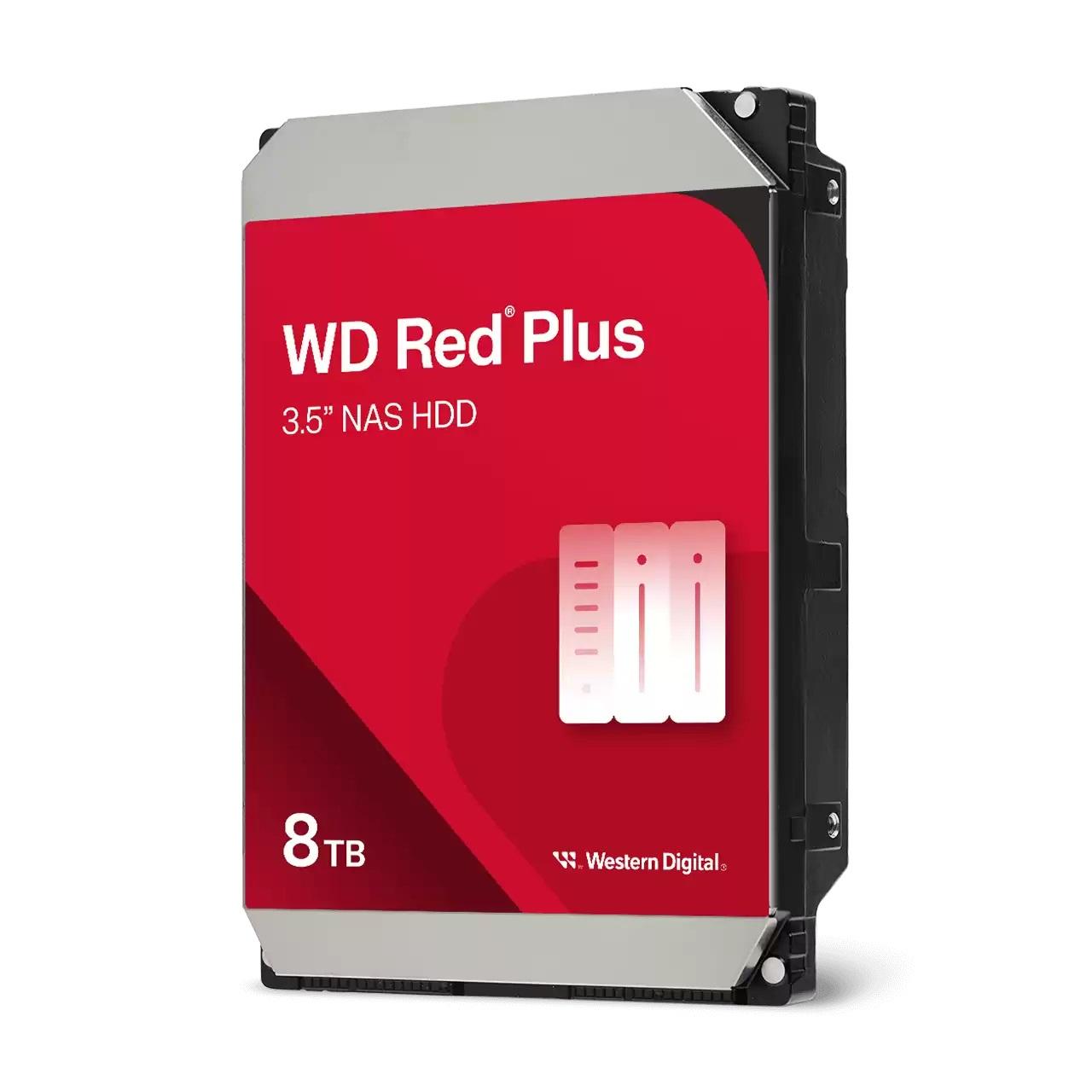 Хард диск WD Red Plus, 8TB NAS, 3.5&quot;, 256MB, 5640RPM, WD80EFPX