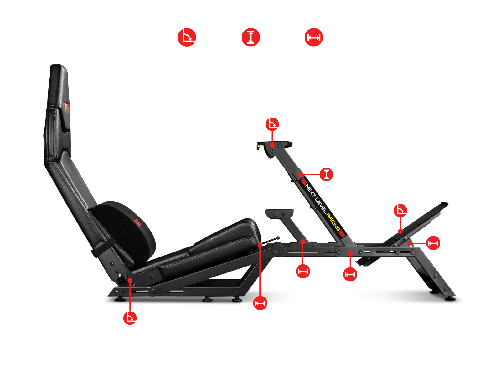 Геймърски стол Next Level Racing Cockpit Racing Simulator F-GT-4