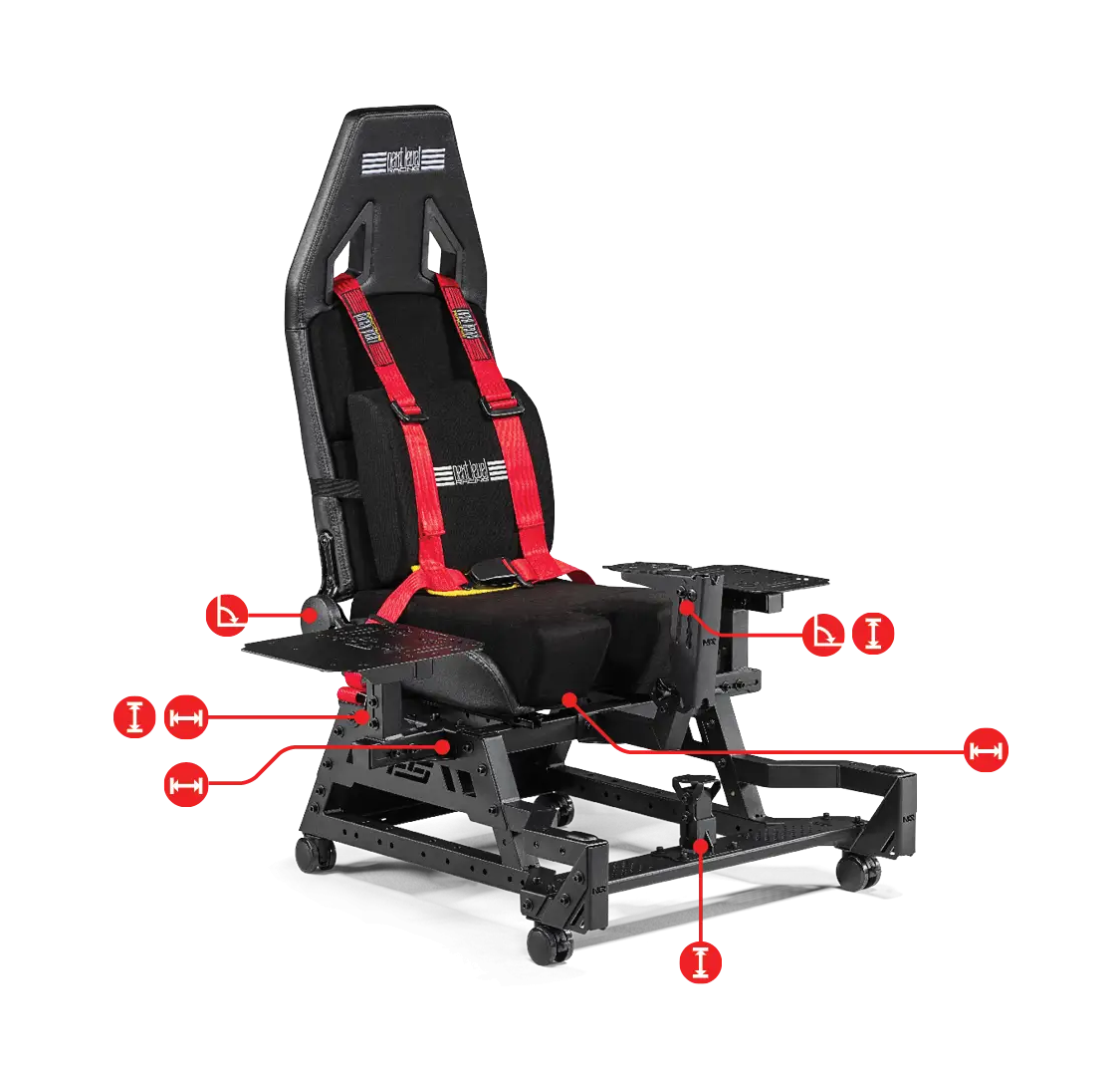 Седалка за Авио симулатор Next Level Racing Flight Seat Pro-3