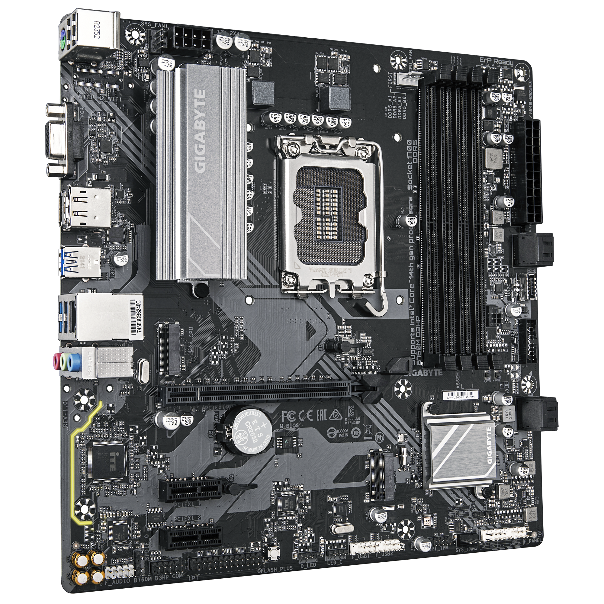 Дънна платка GIGABYTE B760M D3HP DDR5, socket 1700, mATX-2