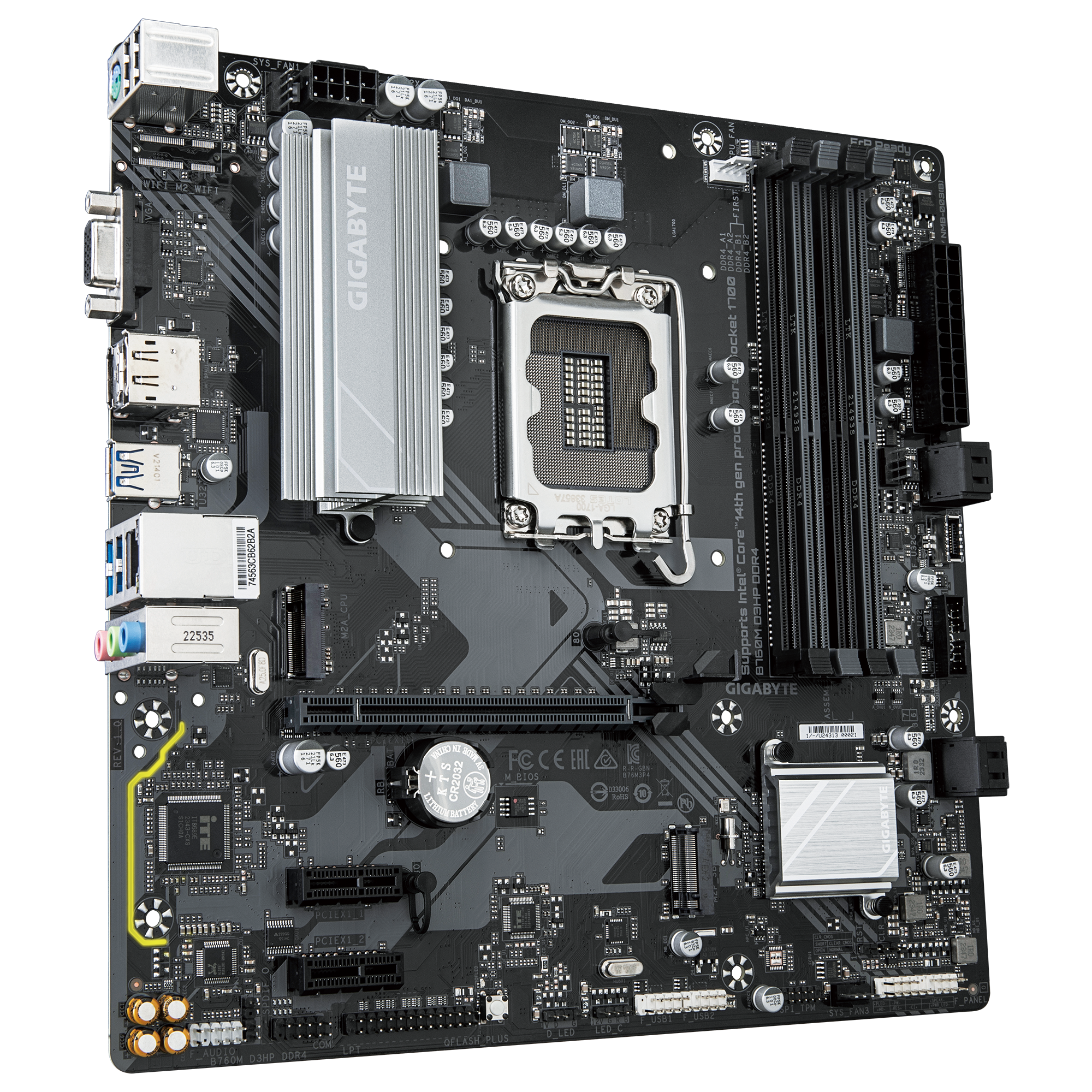 Дънна платка GIGABYTE B760M D3HP DDR4 socket 1700, mATX-2