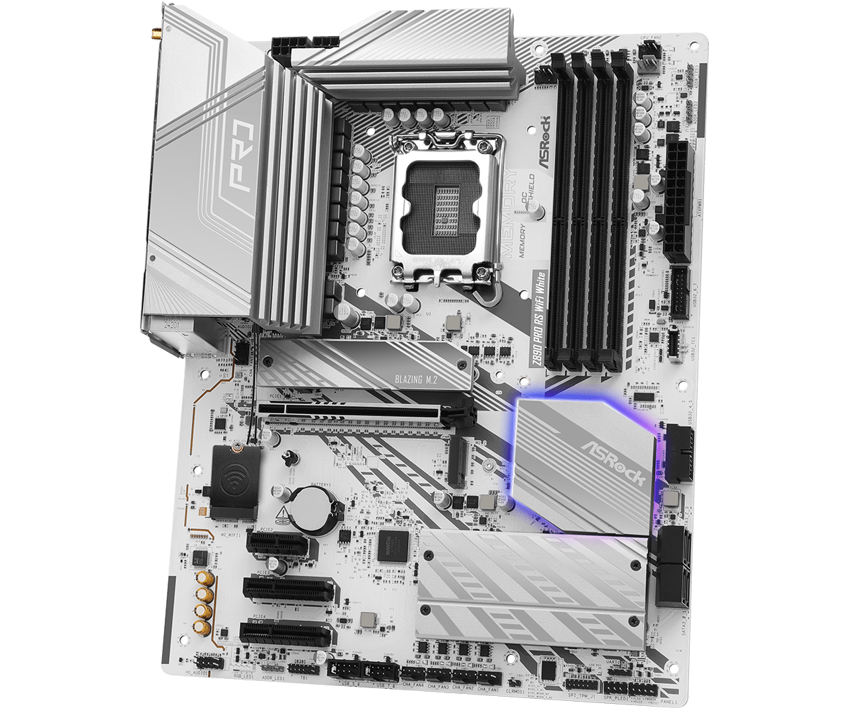 Дънна платка ASRock Z890 Pro RS WIFI White, LGA 1851-3