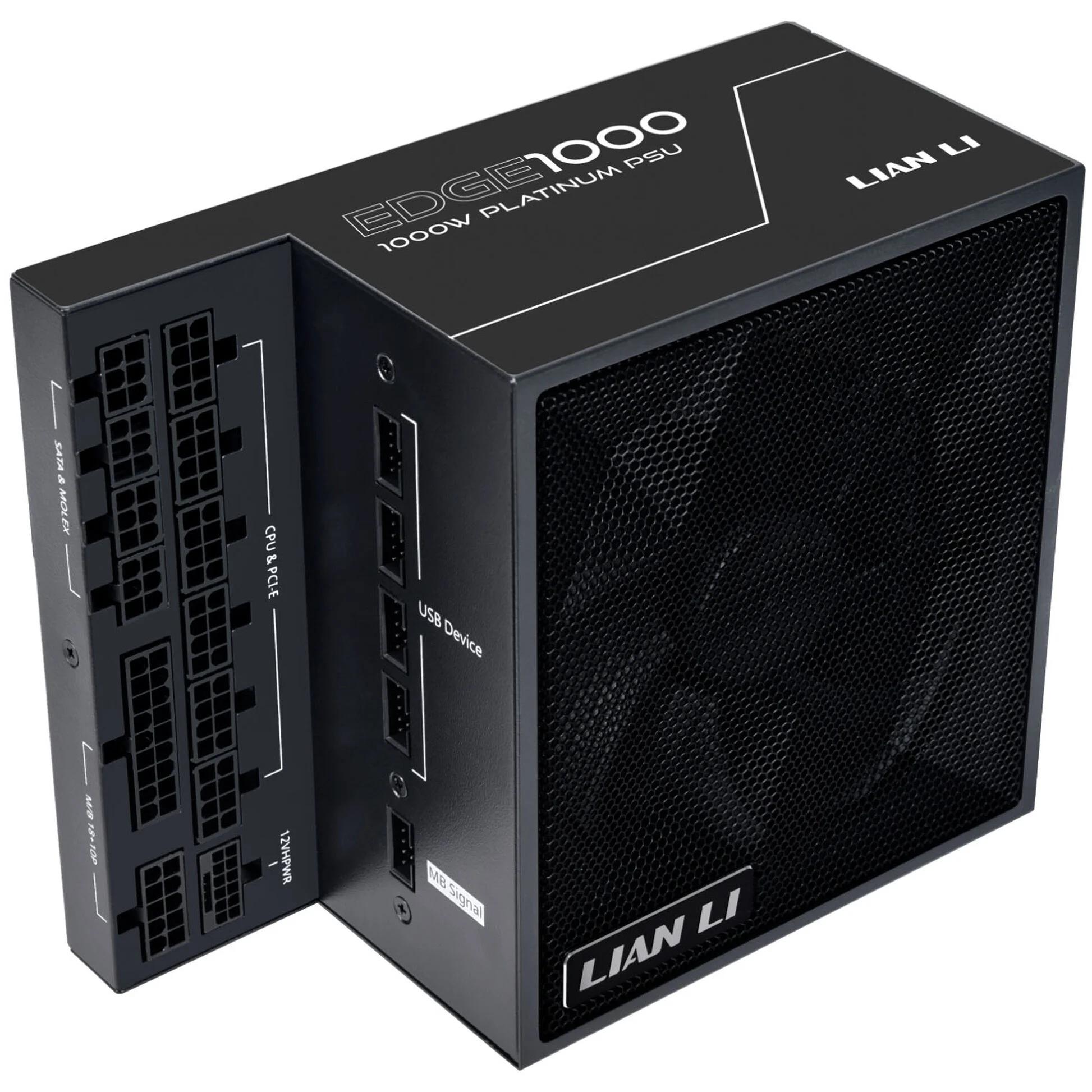 Захранващ блок Lian Li EDGE EG1000 Black 1000W 80+ Platinum PCIe 5.1, ATX 3.1