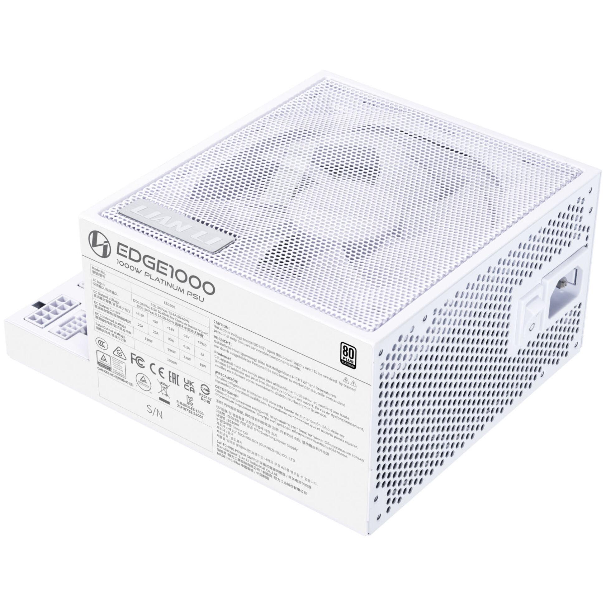 Захранващ блок Lian Li EDGE EG1000 White 1000W 80+ Platinum PCIe 5.1, ATX 3.1-4