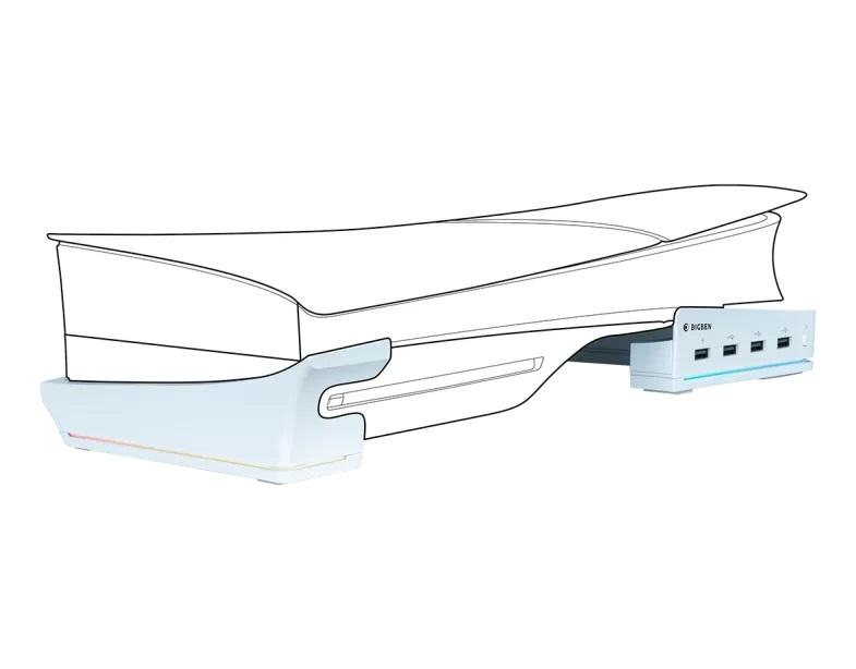 Хоризонтална стойка Nacon, За конзола PS5 Slim-2