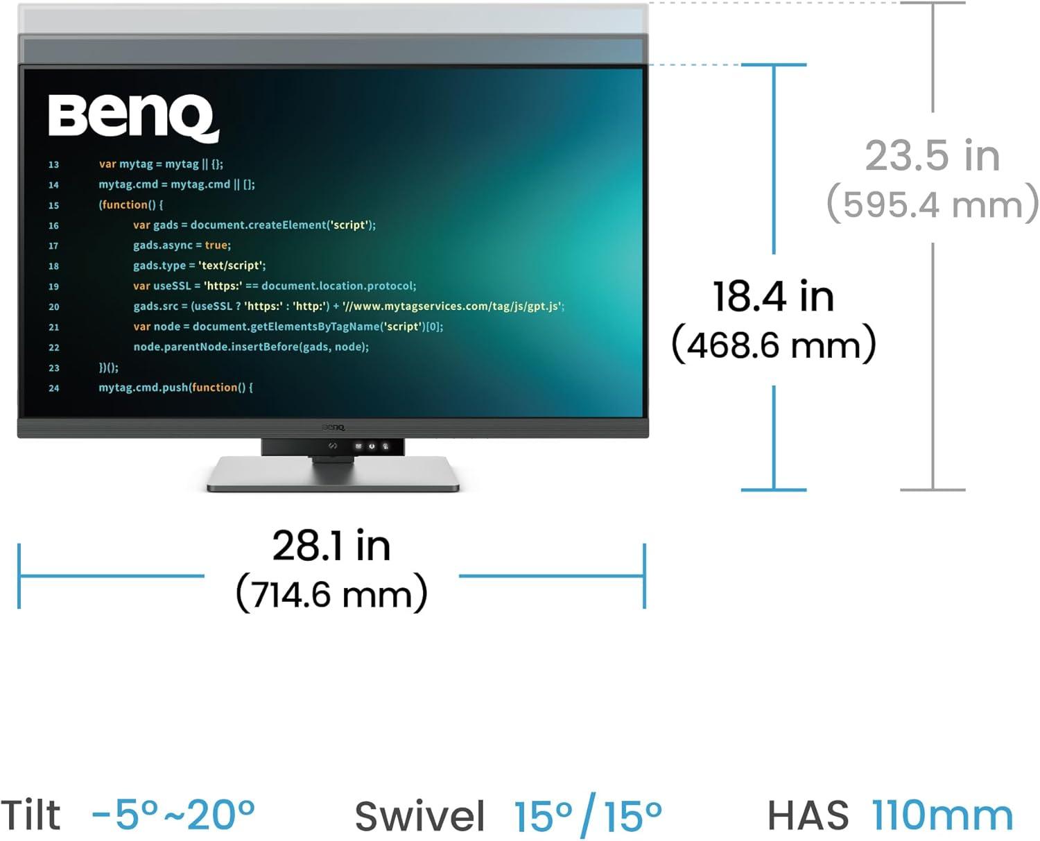 Монитор за програмиране BenQ RD320U, 31.5&quot;-3