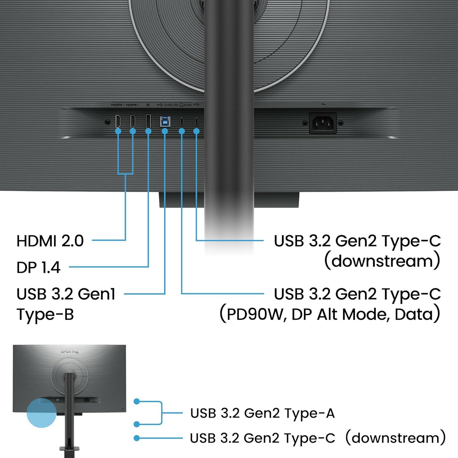 Монитор за програмиране BenQ RD320UA, 31.5&quot;, Ergo Stand-2