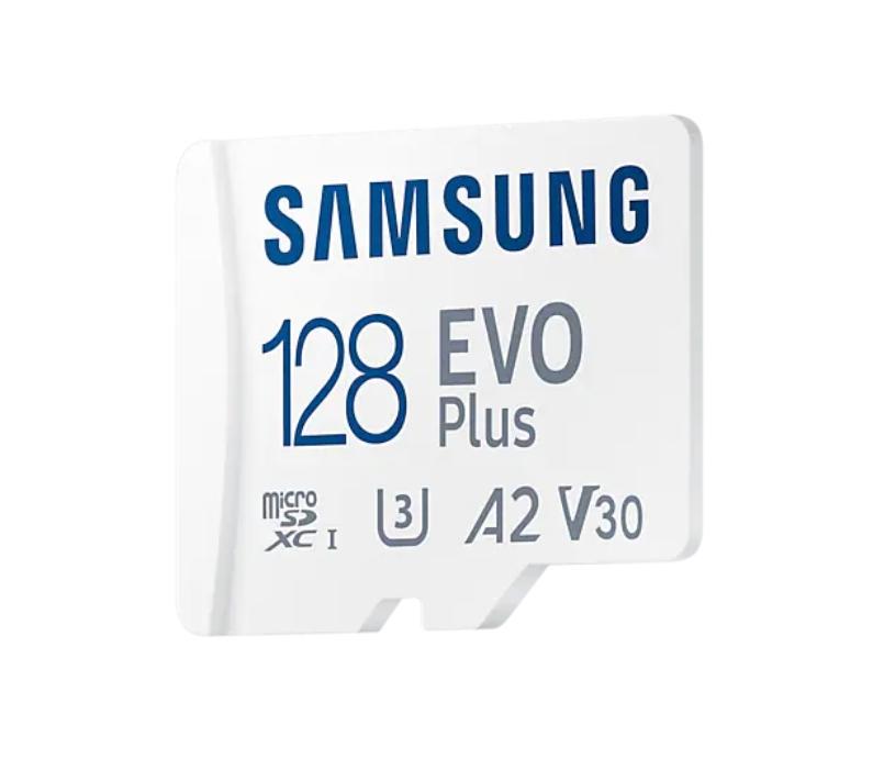 Карта памет Samsung EVO Plus, microSDXC, UHS-I, 128GB, Адаптер-2