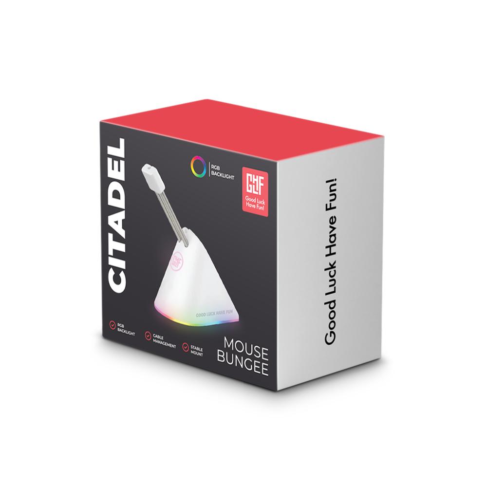 Геймърски аксесоар за кабела на мишката FragON Citadel RGB - White-4