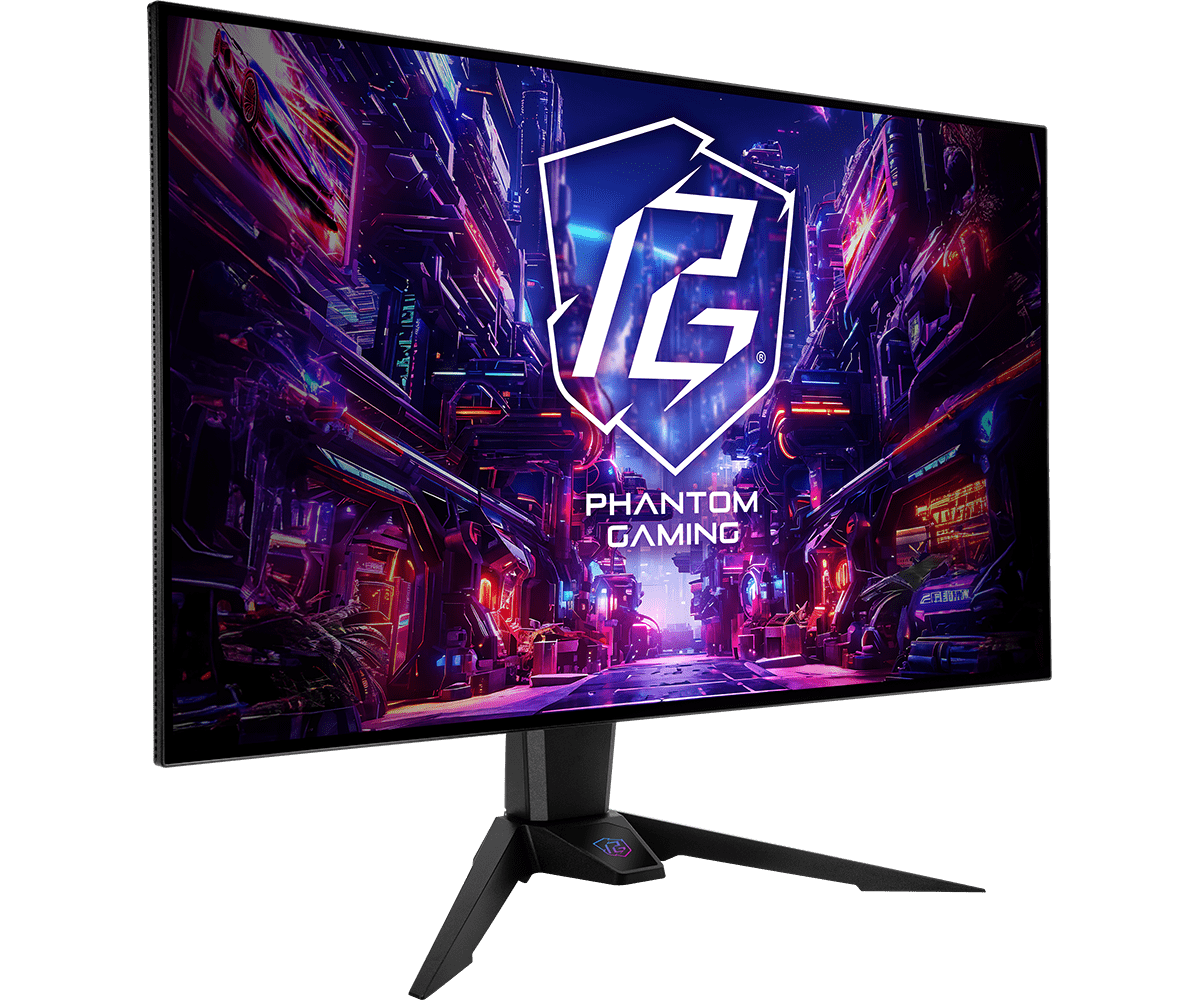 Геймърски Монитор ASRock PGO32UFS 32&quot; OLED Dual Mode UHD/FHD 240/480Hz, 0.3ms-2