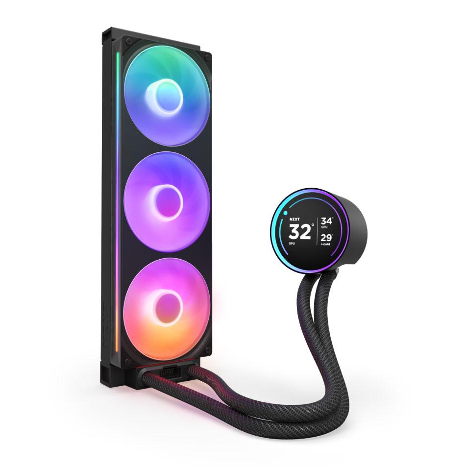 Охладител за процесор NZXT Kraken Elite 360 V2 RGB Black LCD Display-2