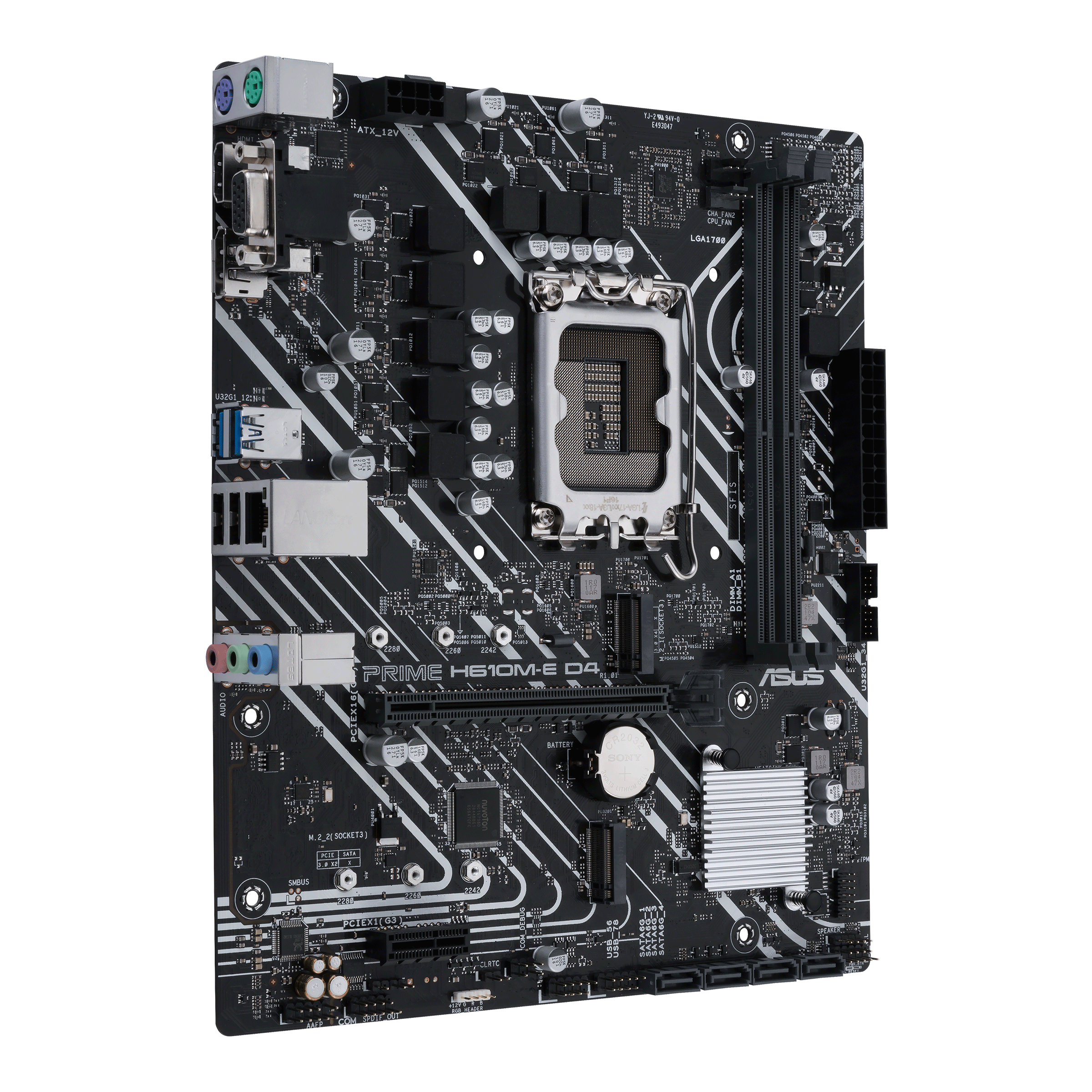 Дънна платка ASUS PRIME H610M-E-CSM DDR4, LGA 1700 mATX-2