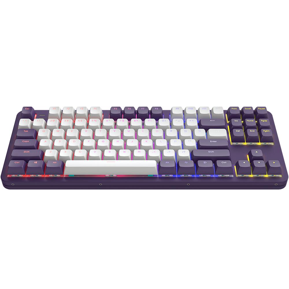 Геймърскa механична клавиатура Dark Project ALU87A Violet RGB - TKL-2